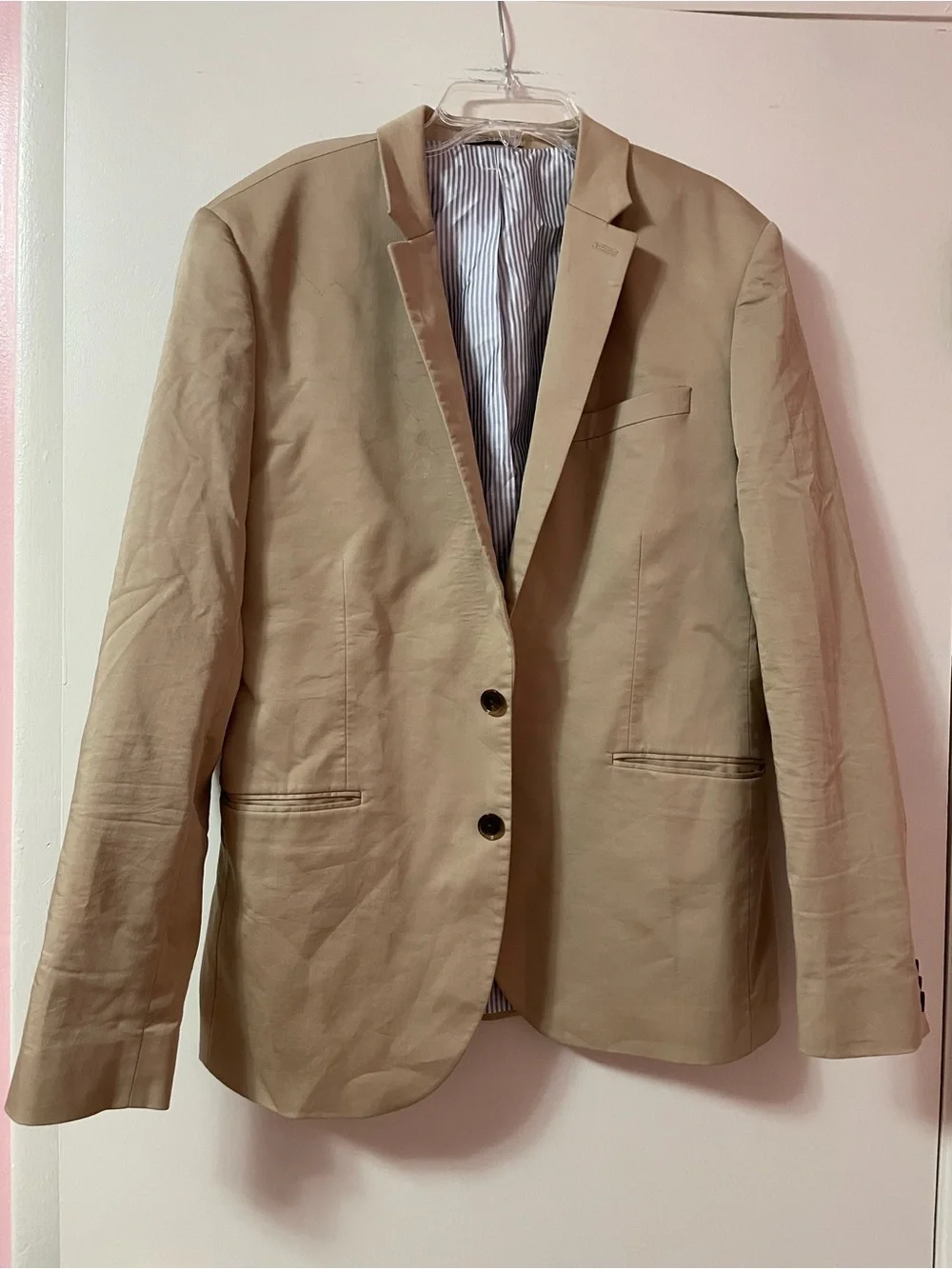 Express innovator Classic Tan Blazer - Two-Button Tailored Jacket